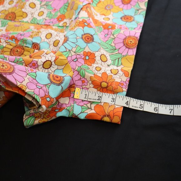 Show Me Your Mumu Outlaw Romper Flower Market Denim Size 2X Colorful No Belt - Picture 9 of 10